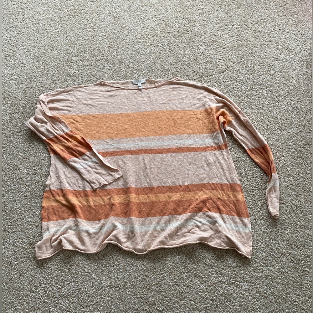 Joie orange striped sweater